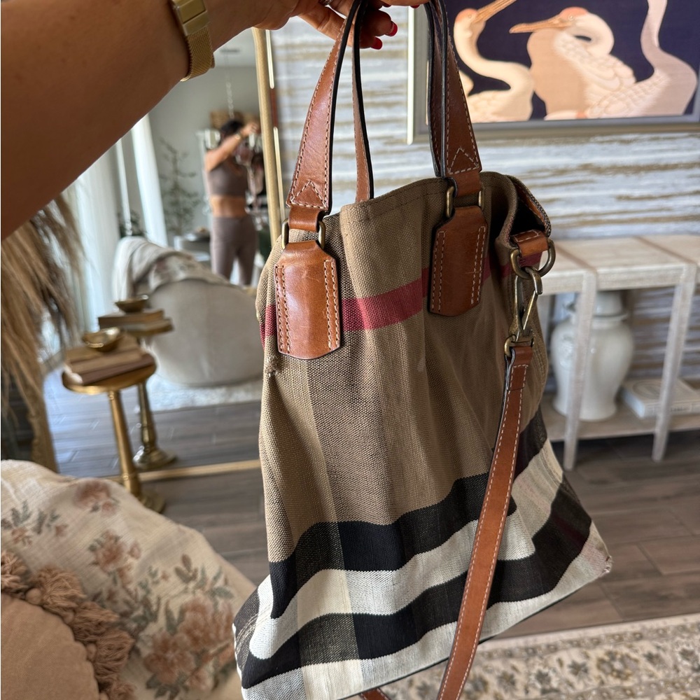 Burberry Tan and Black Crossbody Bag